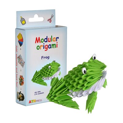 Bausatz zum Zusammenbau von modularem Origami Frog