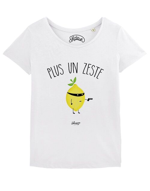 TSHIRT BLANC FEMME PLUS UN ZESTE