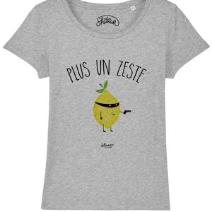 TSHIRT GRIS CHINE FEMME PLUS UN ZESTE