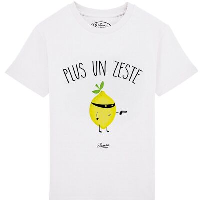 TSHIRT BLANC KID PLUS UN ZESTE