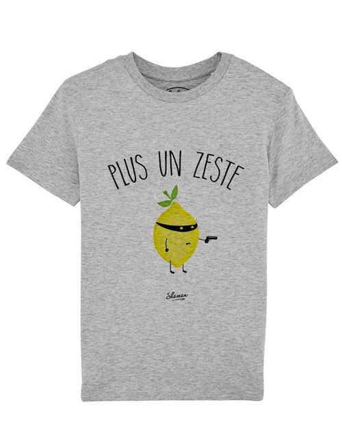 TSHIRT GRIS CHINE KID PLUS UN ZESTE