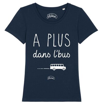 WOMEN'S NAVY TSHIRT SEE MORE ON THE BUS