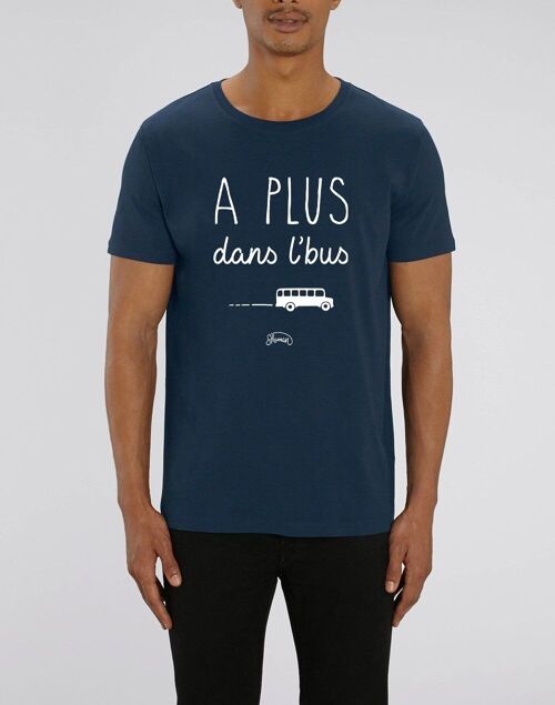 TSHIRT NAVY HOMME A PLUS DANS L'BUS