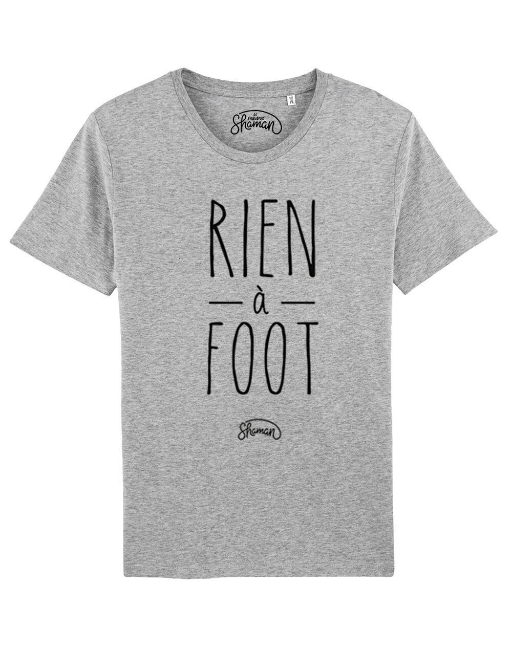 HERREN-CHINA-GRAU-T-Shirt NOTHING IN FOOT