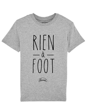 TSHIRT GRIS CHINE KID RIEN A FOOT