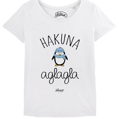 WEISSES DAMEN-T-SHIRT HAKUNA AGLAGLA