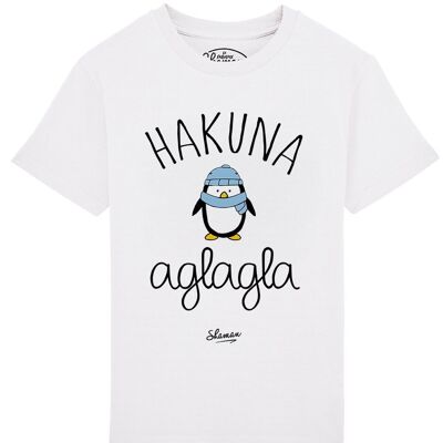 WEISSES KINDER-HAKUNA-AGLAGLA-T-Shirt