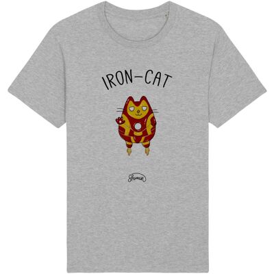 TSHIRT GRIS CHINE HOMME IRON CAT