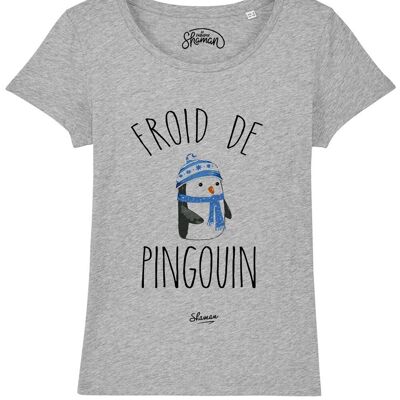 CAMISETA PENGUIN COLD MUJER CHINA GRIS