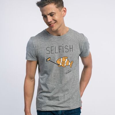 TSHIRT GRIS CHINE HOMME SELFISH