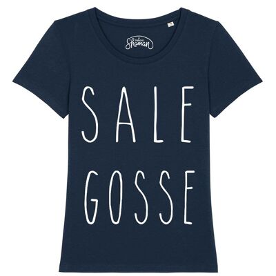 TSHIRT NAVY FEMME SALE GOSSE