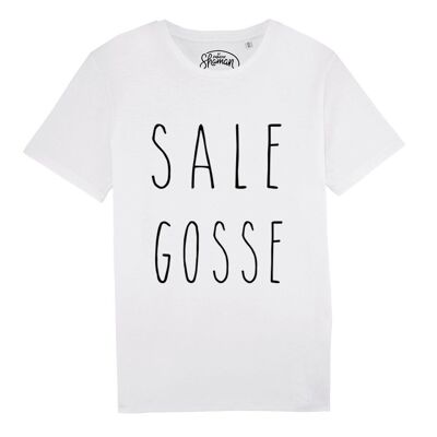 TSHIRT BLANC HOMME SALE GOSSE