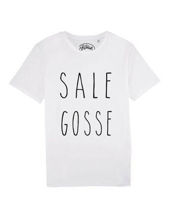 TSHIRT BLANC HOMME SALE GOSSE