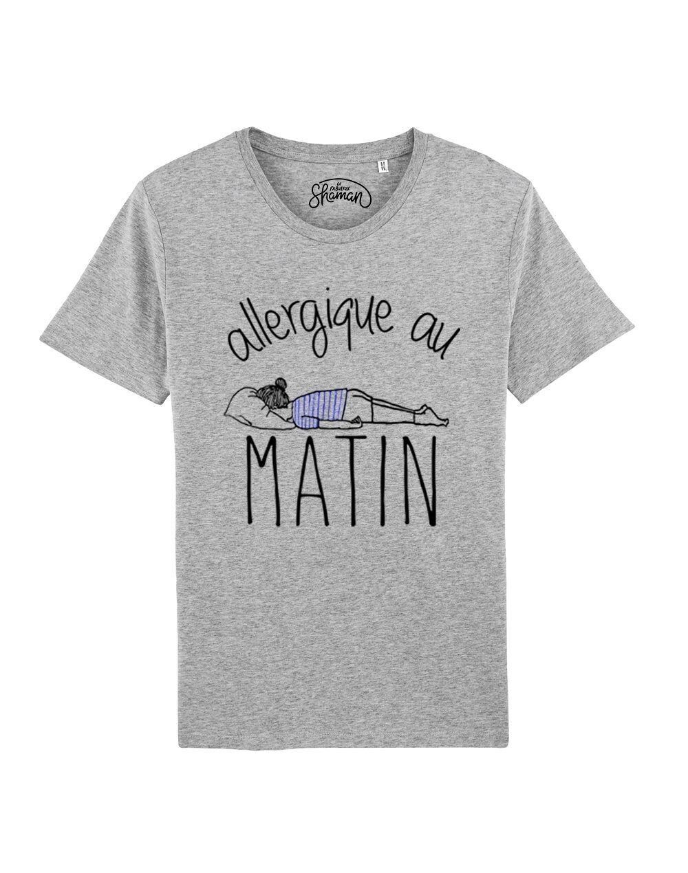 CHINA-GRAUES T-SHIRT FÜR MÄNNER, DIE AM MORGEN ALLERGIK SIND