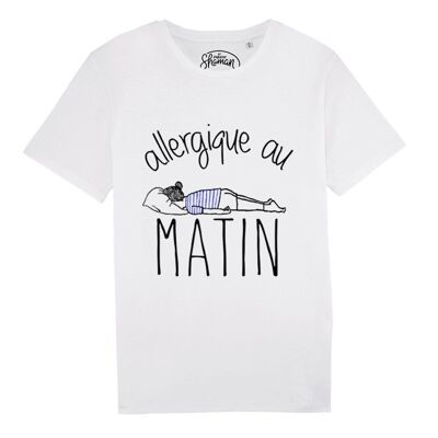 TSHIRT BLANC HOMME ALLERGIQUE AU MATIN