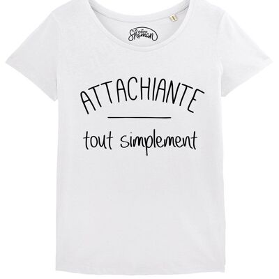 TSHIRT BLANC FEMME ATTACHIANTE TOUT SIMPLEMENT