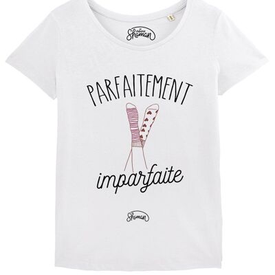 CAMISETA BLANCA MUJER PERFECTAMENTE IMPERFECTA