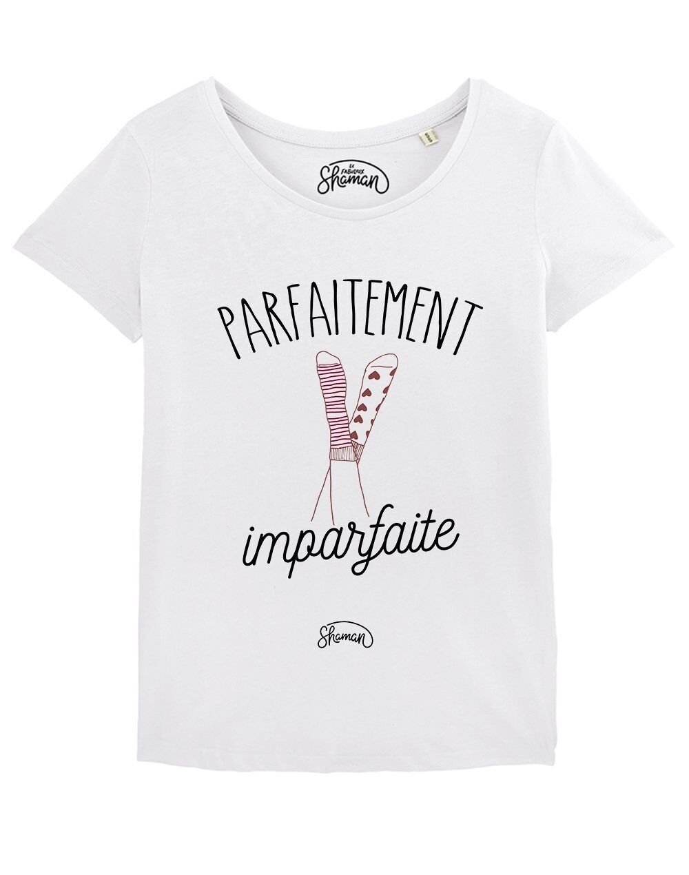 CAMISETA BLANCA MUJER PERFECTAMENTE IMPERFECTA