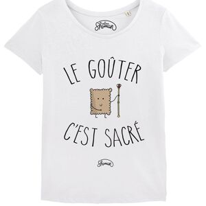 TSHIRT BLANC FEMME LE GOUTER C'EST SACRE