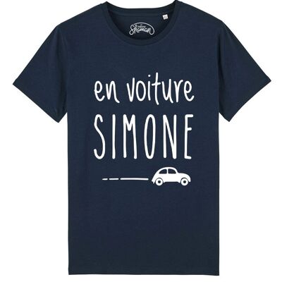 MEN'S NAVY TSHIRT IN SIMONE CAR