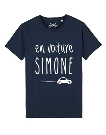 TSHIRT NAVY HOMME EN VOITURE SIMONE