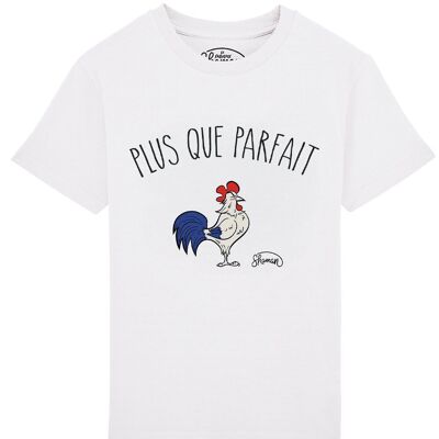 CAMISETA NIÑO BLANCA MÁS QUE PERFECTA