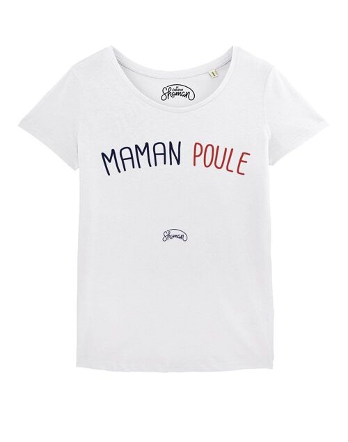 TSHIRT BLANC FEMME MAMAN POULE