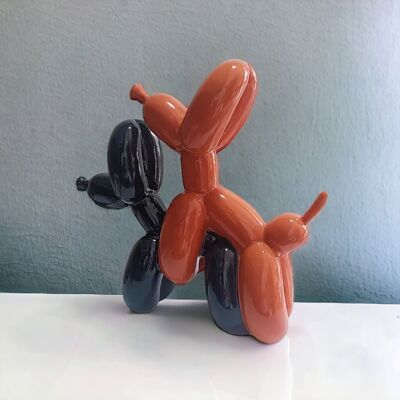 Escultura de perro con globo de resina creativa | Decoración de oficina