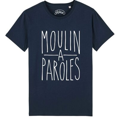 MEN'S NAVY TSHIRT MOULIN A PAROLES