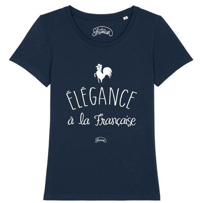 TSHIRT NAVY FEMME L'ELEGANCE A LA FRANCAISE