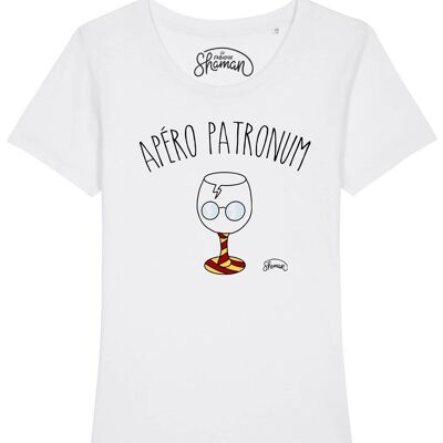 TSHIRT BLANC FEMME APERO PATRONUM