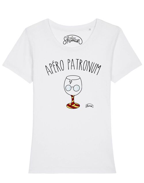 TSHIRT BLANC FEMME APERO PATRONUM
