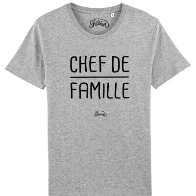 CAMISETA CHINA GRIS PARA HOMBRE JEFA DE FAMILIA