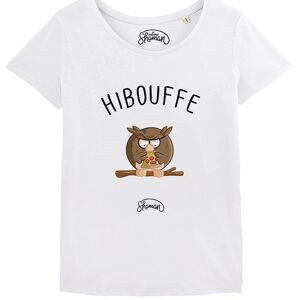 TSHIRT BLANC FEMME HIBOUFFE