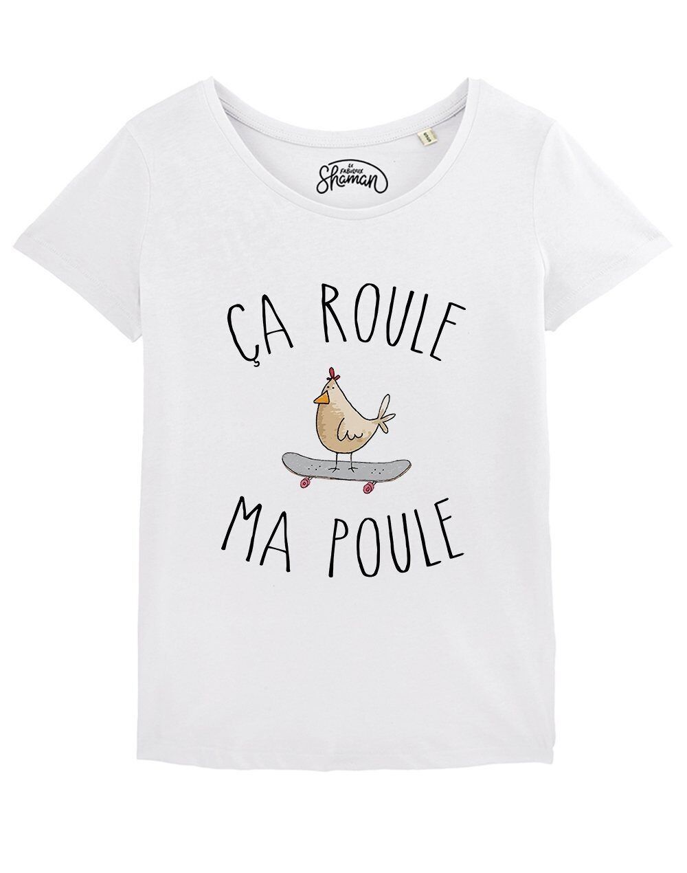 MAGLIA BIANCA DONNA CA ROULE MA POULE