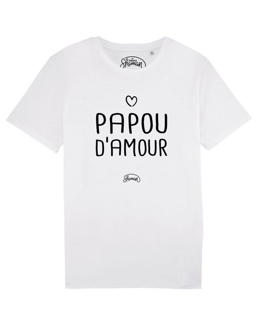 TSHIRT BLANC HOMME PAPOU D’AMOUR