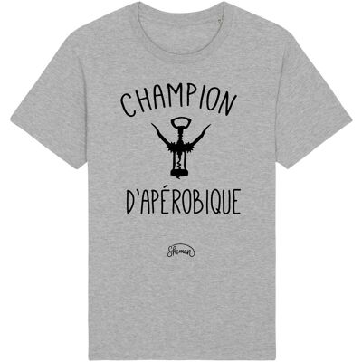 CHAMPION D’APEROBIQUE HERREN-CHINA-T-Shirt in Grau