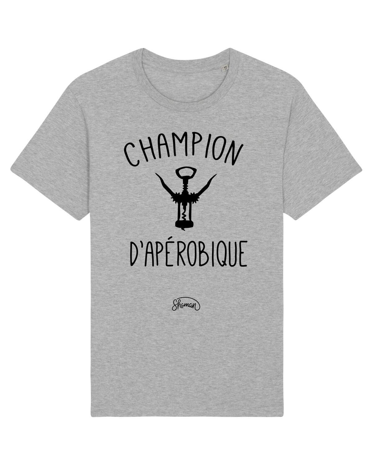 CHAMPION D’APEROBIQUE HERREN-CHINA-T-Shirt in Grau