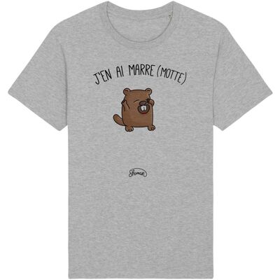 MEN'S CHINESE GRAY TSHIRT I'M TIRED OF IT (MOTTE)