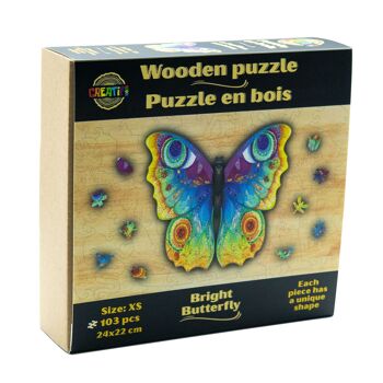Puzzles en bois, boite en carton, Creatifwood 8