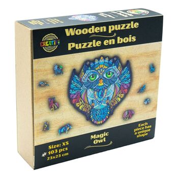 Puzzles en bois, boite en carton, Creatifwood 18