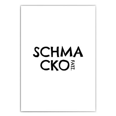 Schmackofatz - Cuadro divertido con frase para la cocina