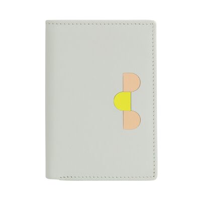 DUDU Small leather men's RFID wallet with zip pearl mosaic