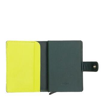 DUDU Leather – mini portefeuille RFID pour hommes, étui pour cartes, mangrove 3