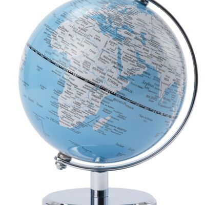 GAGARIN globe, 13 cm diameter, light blue, white
