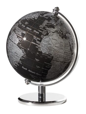 Globe GAGARIN, diamètre 13 cm, bleu foncé, argent 1