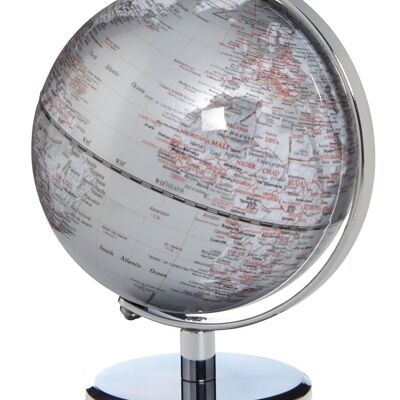 GAGARIN Globus, 13 cm Durchmesser, silberfarben