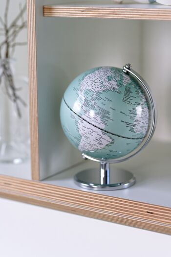 Globe GAGARIN, diamètre 13 cm, vert clair, blanc 3