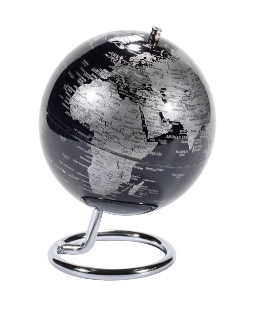 GALILEI Globus, 13 cm Durchmesser, dunkelblau, silberfarben