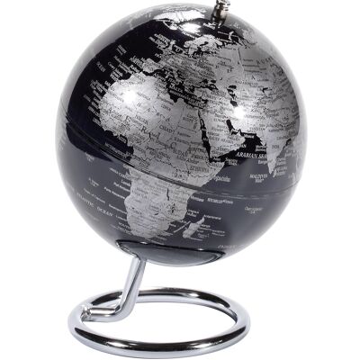 GALILEI globe, 13 cm diameter, dark blue, silver